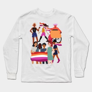 Lesbian pride Long Sleeve T-Shirt